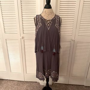 Knox Rose Tassle Shift Dress - XL (19)